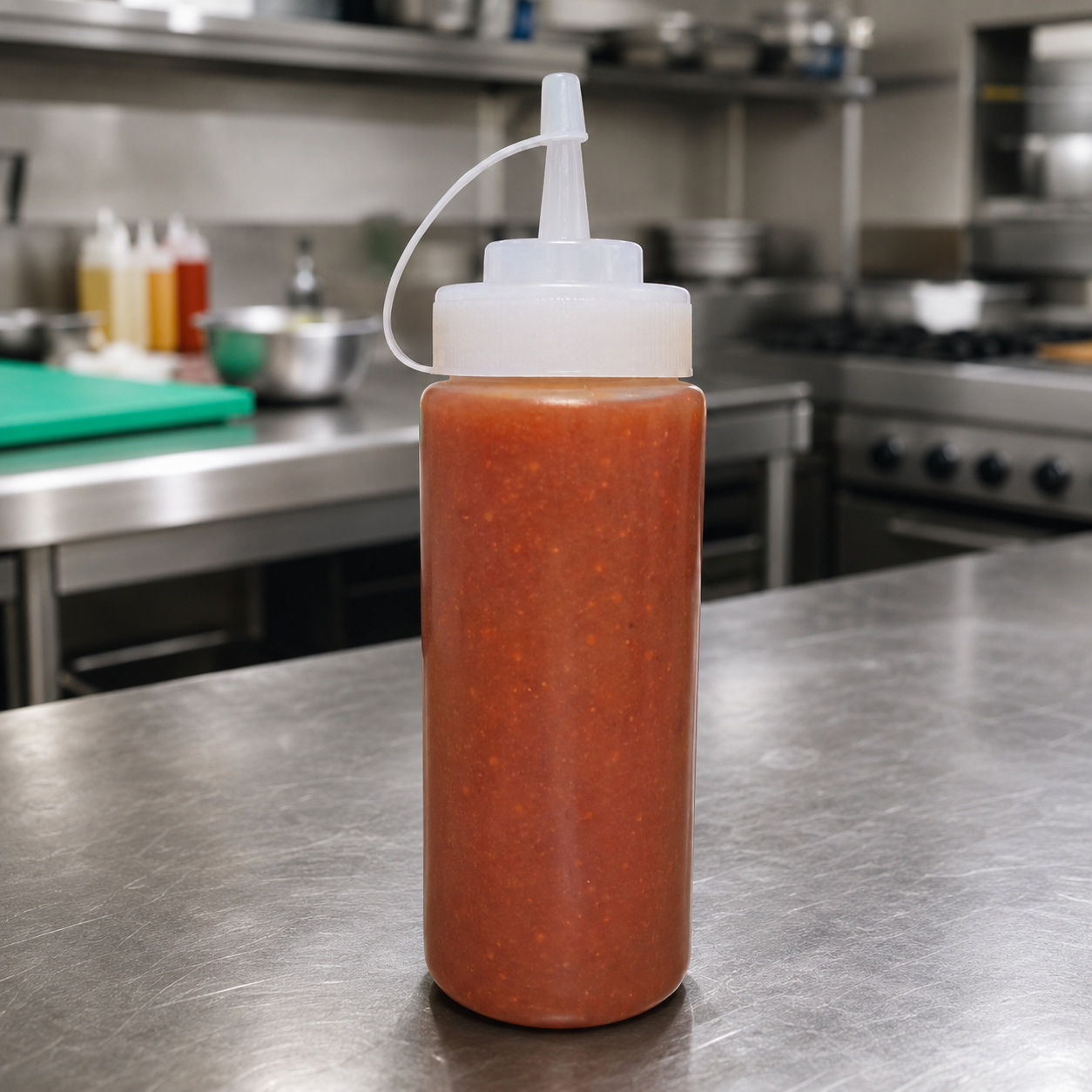 Botella de plástico con tapón 400 ml