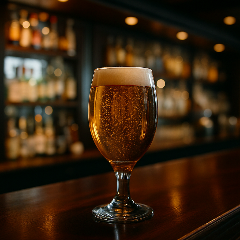 Copa de cervez de cristal 39 cl