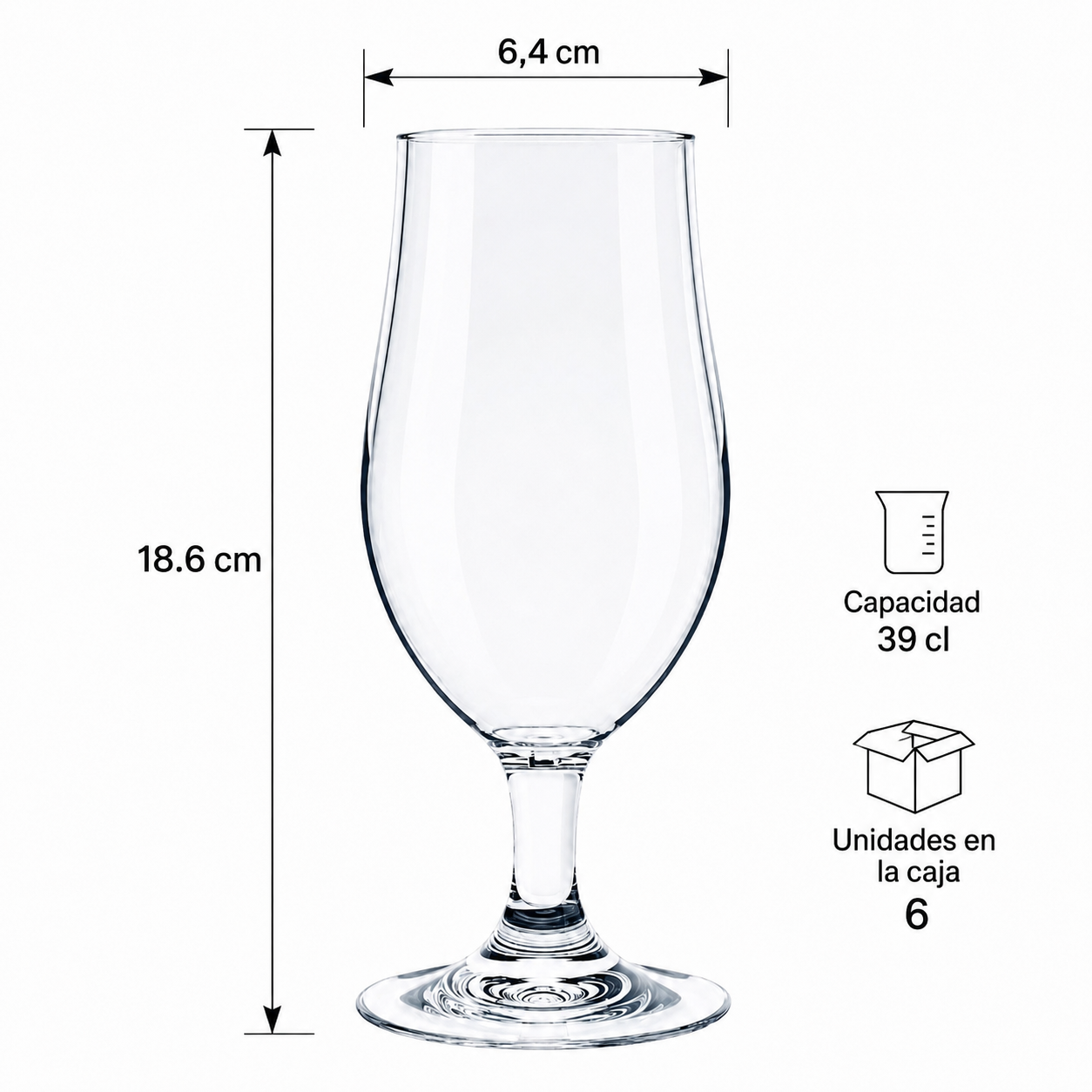 Copa de cerveza ejecutive 39 cl