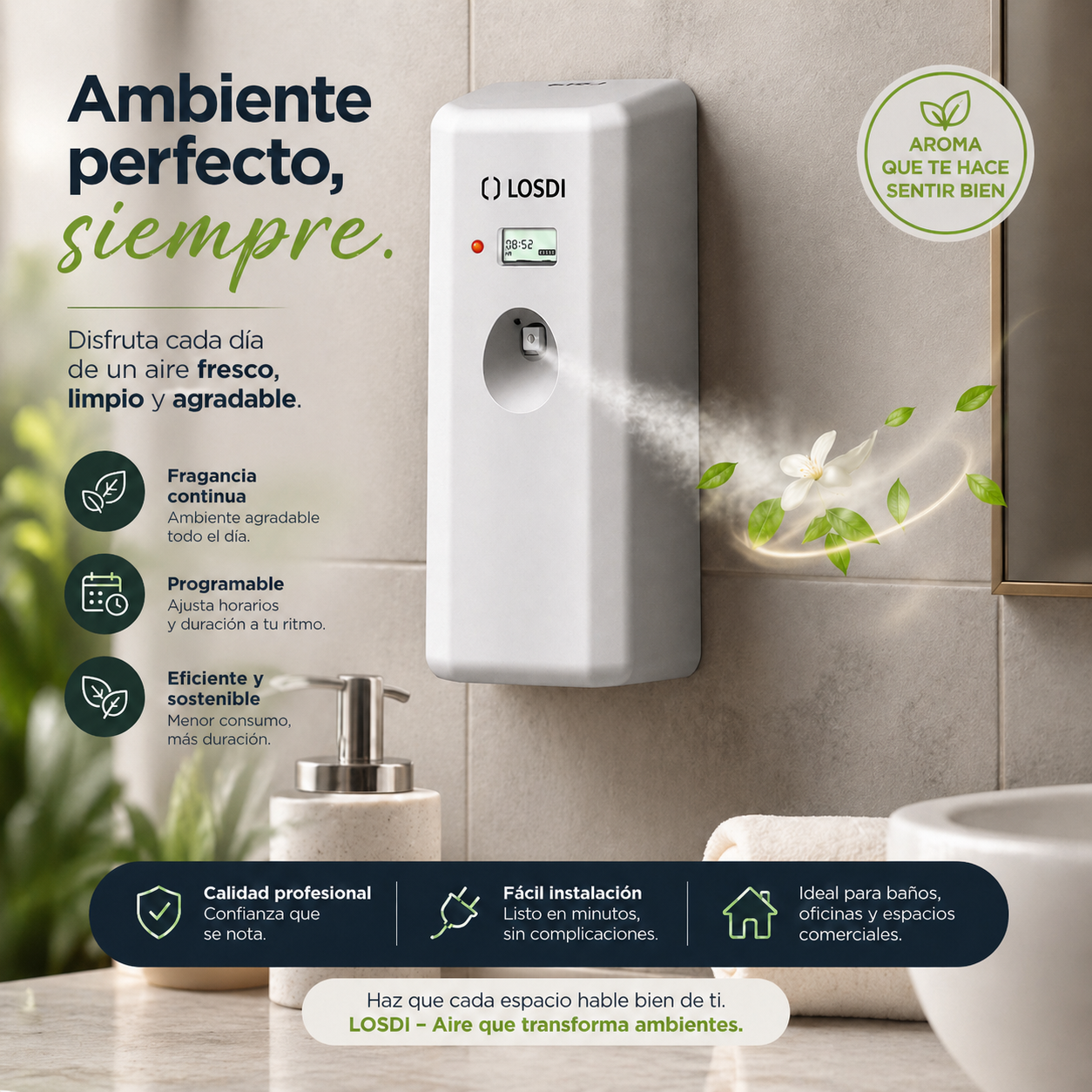 Difusor para cargas de ambientador