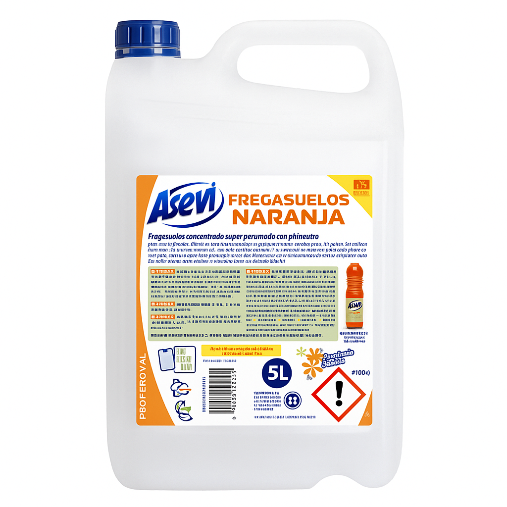 fregasuelos Asevi naranja 5 litros