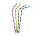 Cañita de papel colores flexible B/100 uds