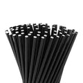 cañitas de papel negras