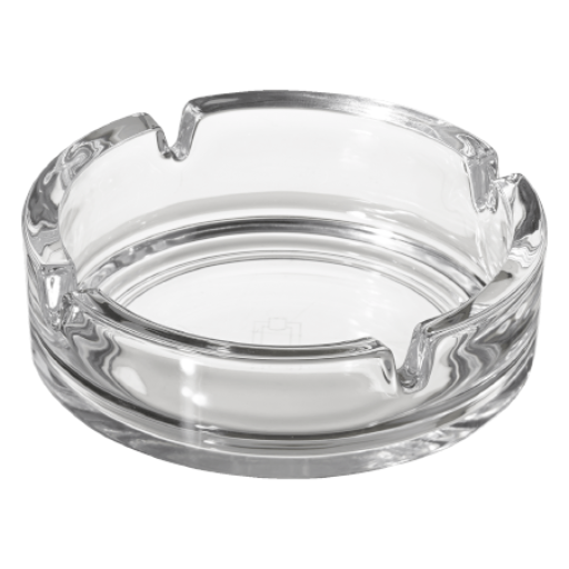 Cenicero redondo de cristal